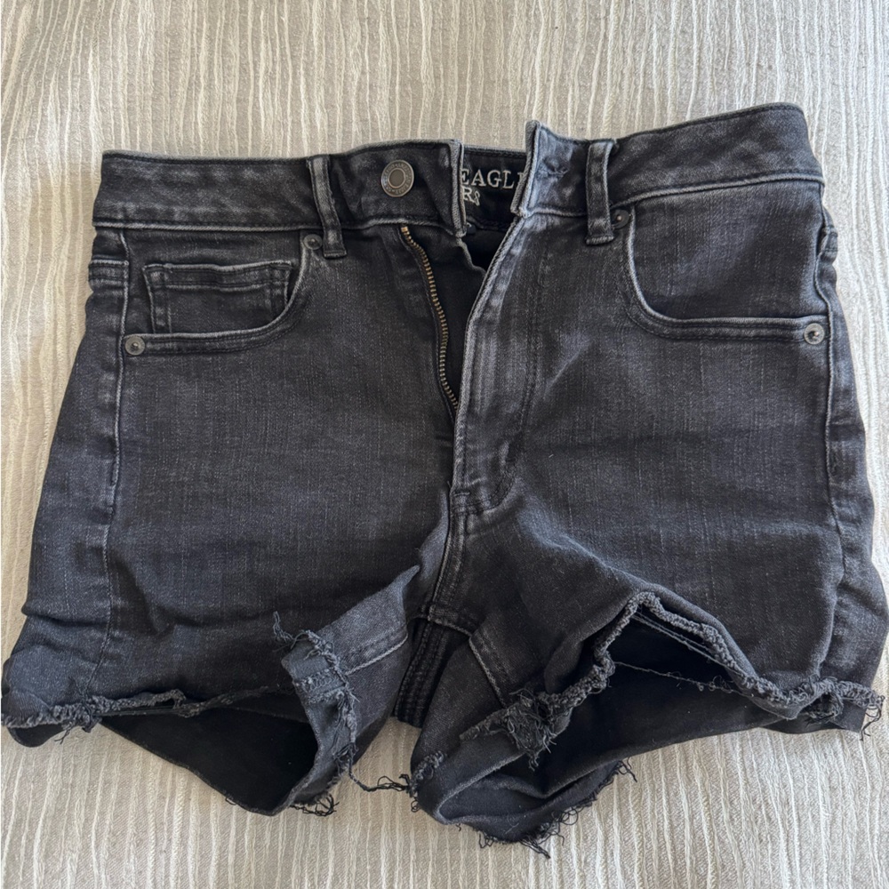 American Eagle Outfitters Black Denim Shorts